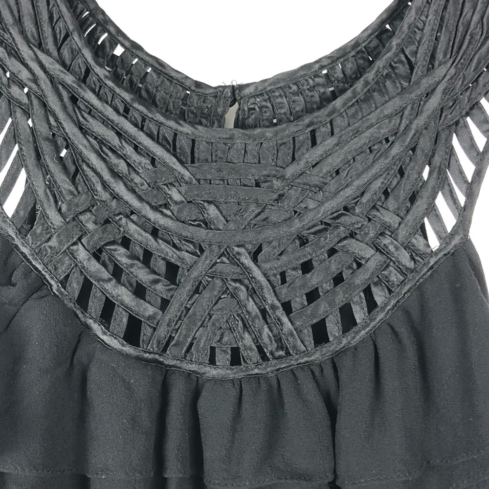 White House Black Market Ruffle Halter Peplum XS - Picture 4 of 8